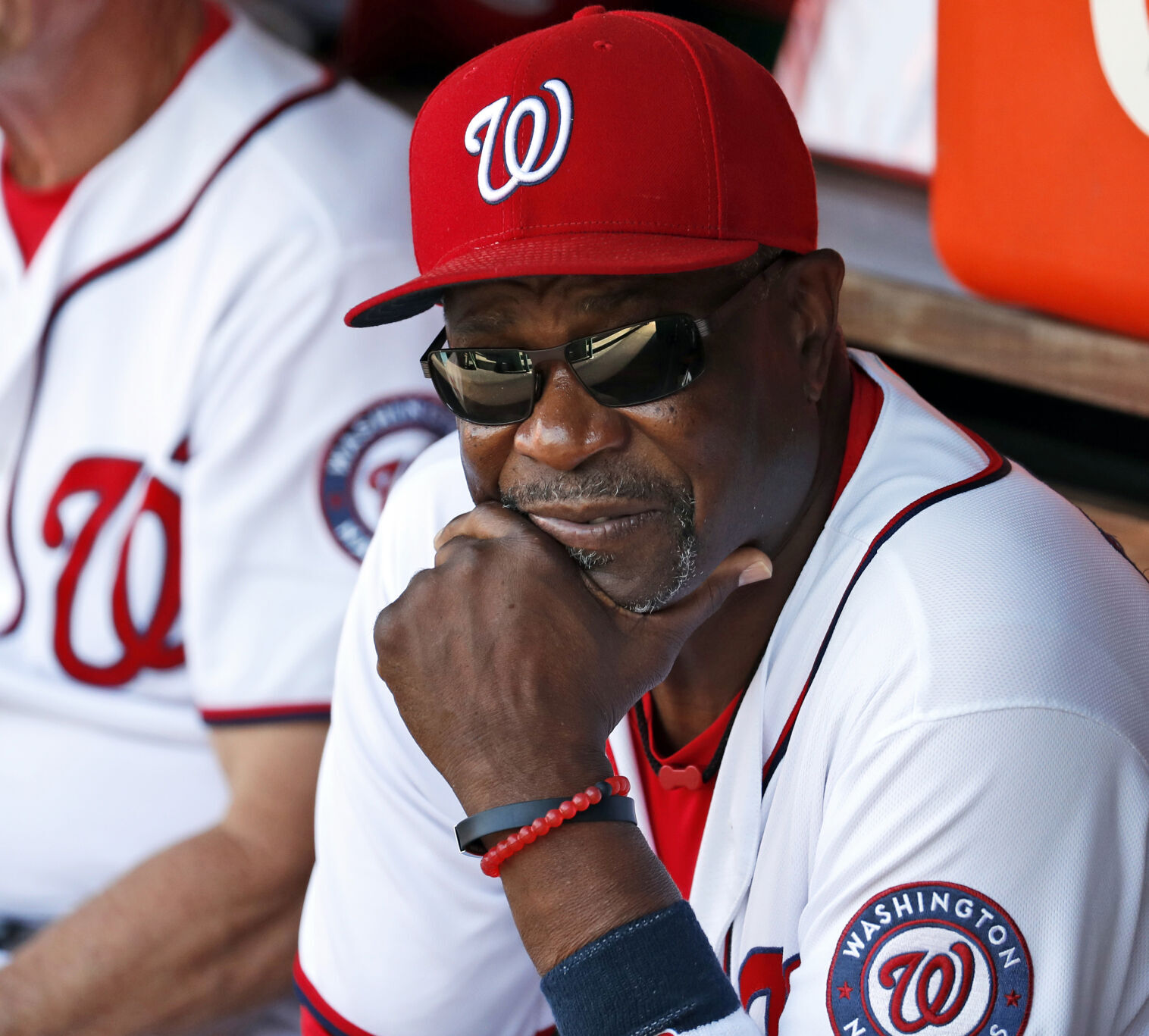 Nationals Baker Out Baseball